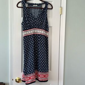 Max Studio print summer dress large